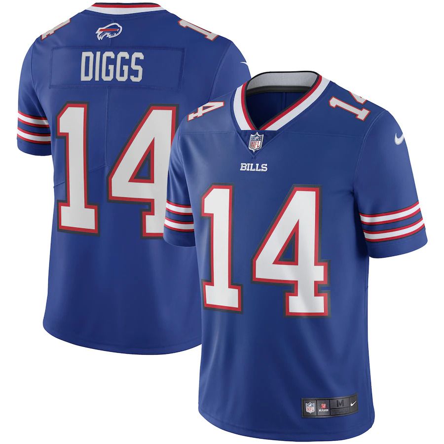 Men Buffalo Bills 14 Stefon Diggs Nike Royal Vapor Limited NFL Jersey